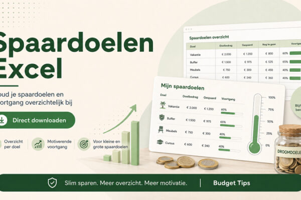 Spaardoelen Excel