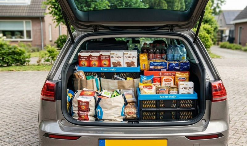 Boodschappen meenemen vakantie