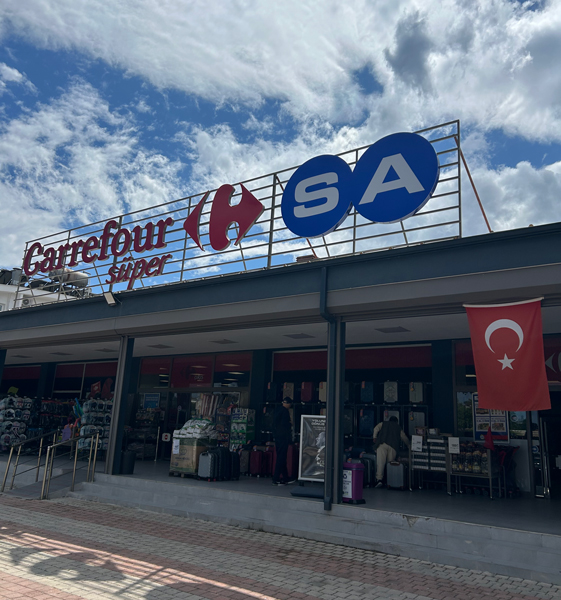 Supermarkt boodschappen Turkije